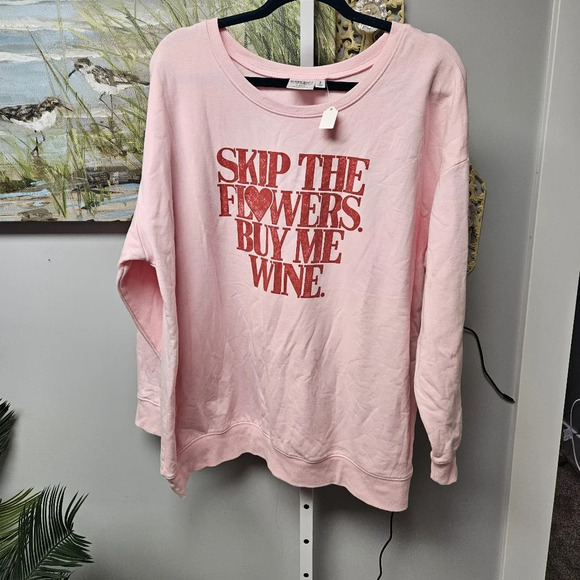 Torrid pink sweatshirt size 2x fleece - Picture 2 of 4